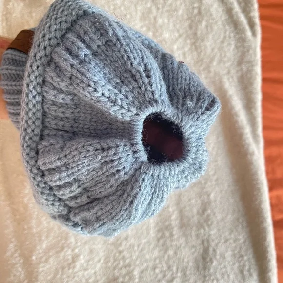 Cozy Pink and Blue Knit Beanies by C.C. Beanies - Picture 2 of 2